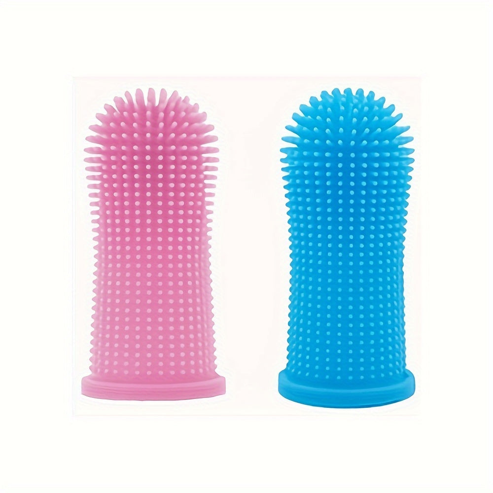 FurReal Love™ 360° Silicone Dog & Cat Toothbrush Set – Soft Finger Toothbrush for Gentle Pet Teeth Cleaning (2-Pack)