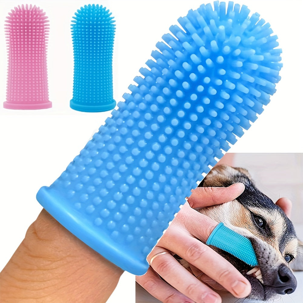 FurReal Love™ 360° Silicone Dog & Cat Toothbrush Set – Soft Finger Toothbrush for Gentle Pet Teeth Cleaning (2-Pack)